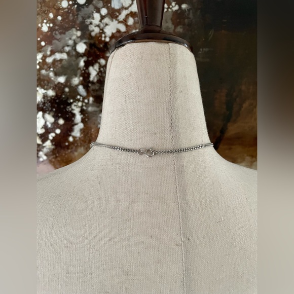 Vintage AVON 1978 infinity symbol silver and gold toned chain necklace ~ - Picture 7 of 8